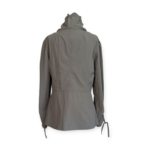 Hanna for la Journée Lightweight Peplum Drawstring Jacket 3 Medium - Picture 2 of 8